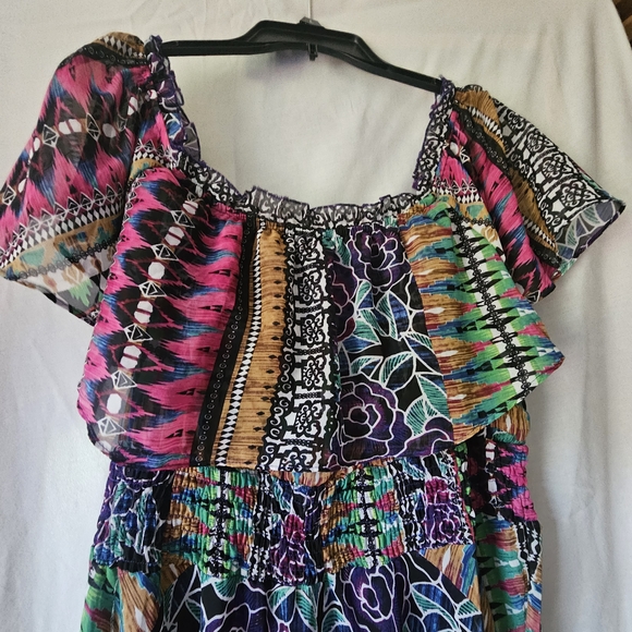 Rabbit Rabbit Rabbit Colorful Midi Dress - Picture 8 of 8